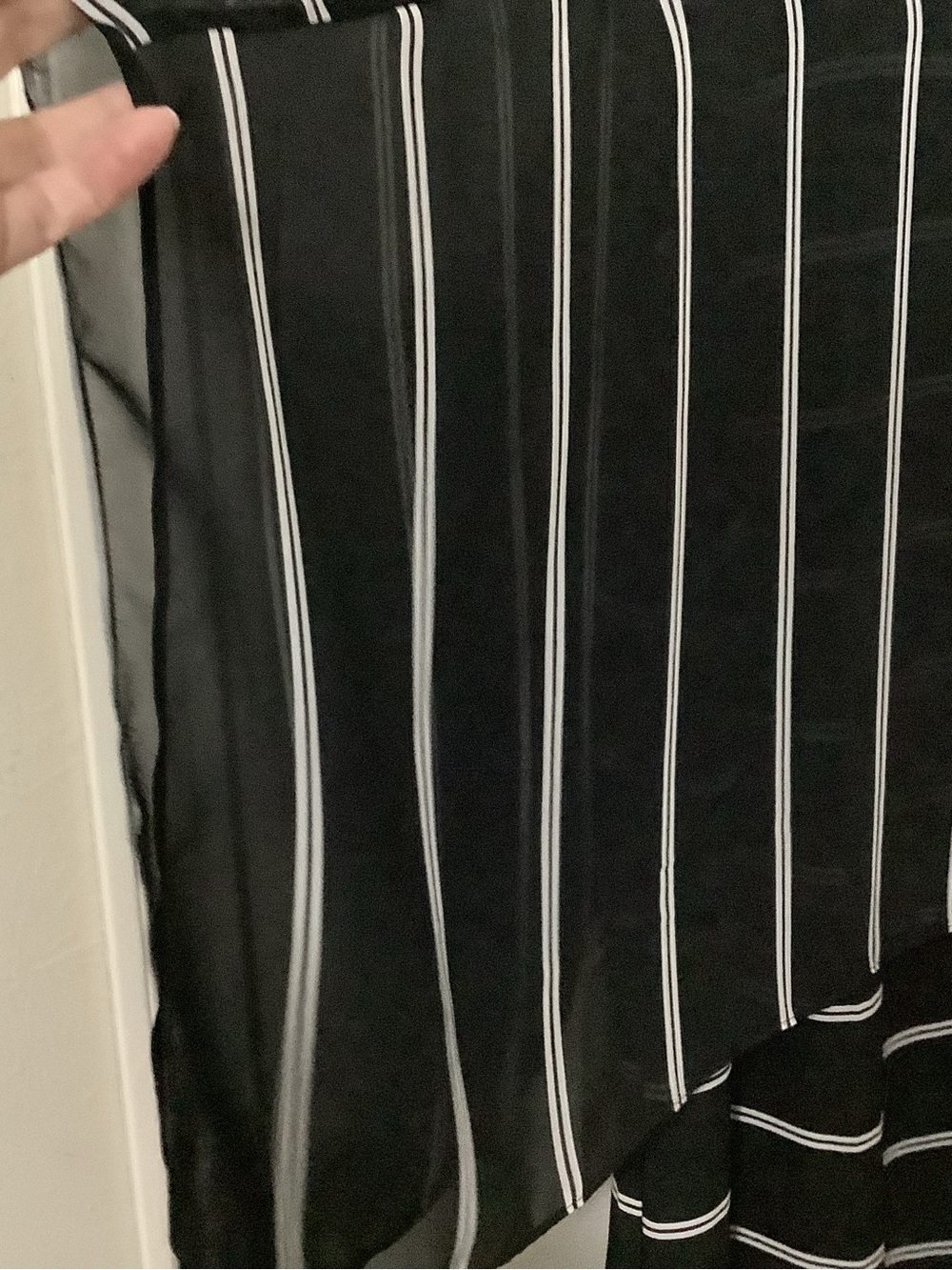 Chico's Top Tunic 3 XL Black White - Picture 8 of 8